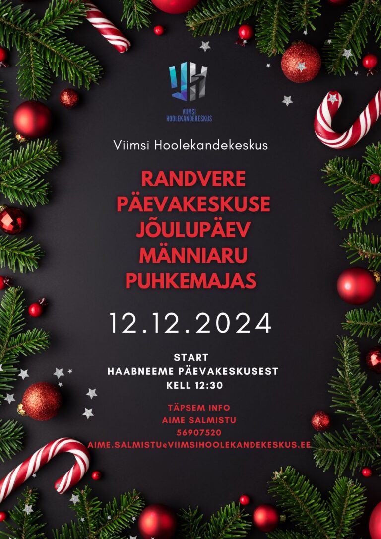 Randvere päevakeskuse jõulupäev Männiaru puhkemajas.