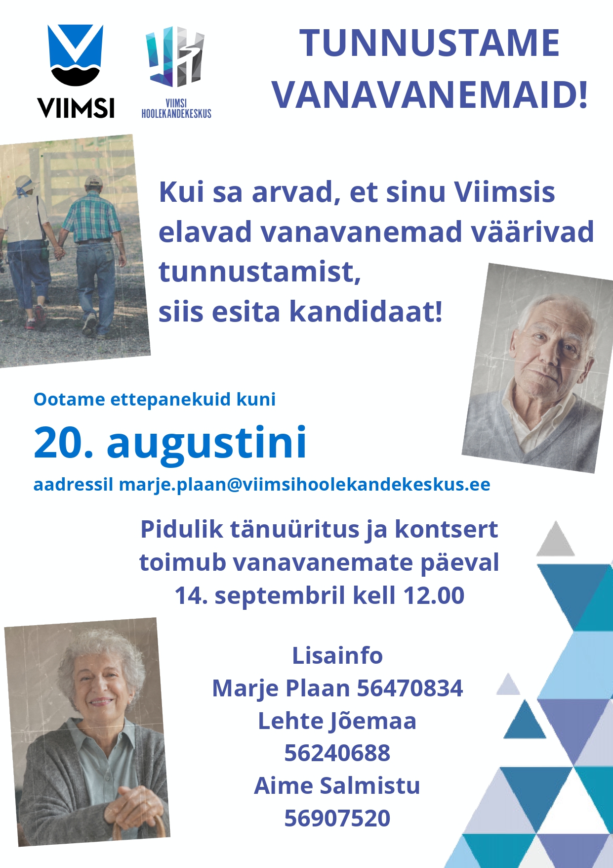 TUNNUSTAME VANAVANEMAID!
